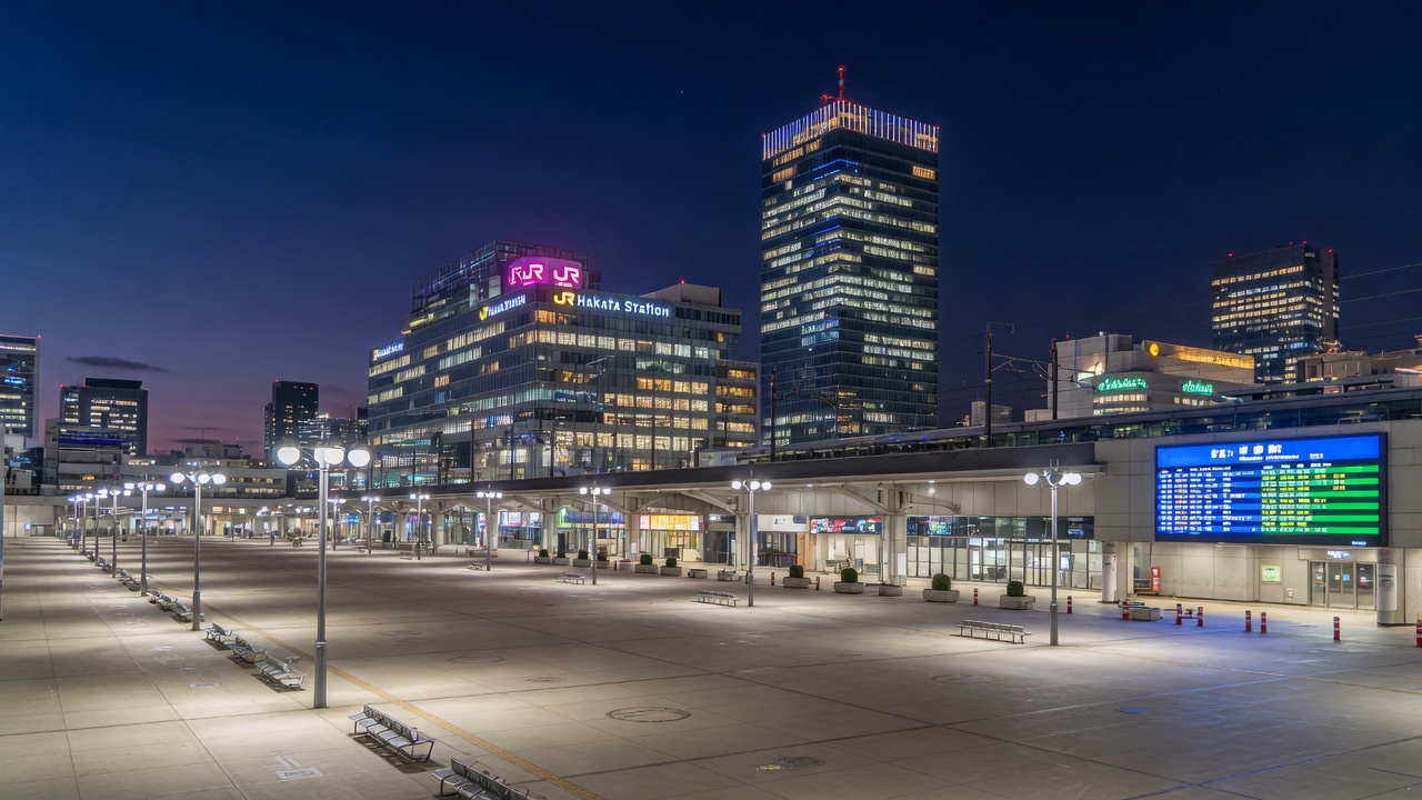 Hakata, Fukuoka at night