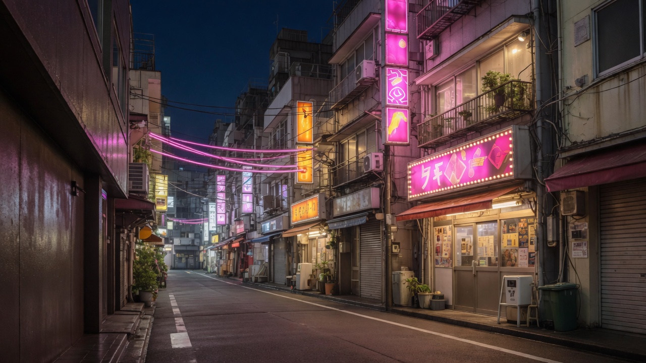 Horinouchi, Kawasaki at night